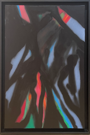 Alain Veinstein, "Tenter l'impossible" acrylique sur toile, H 75 x L 55 cm, 2023